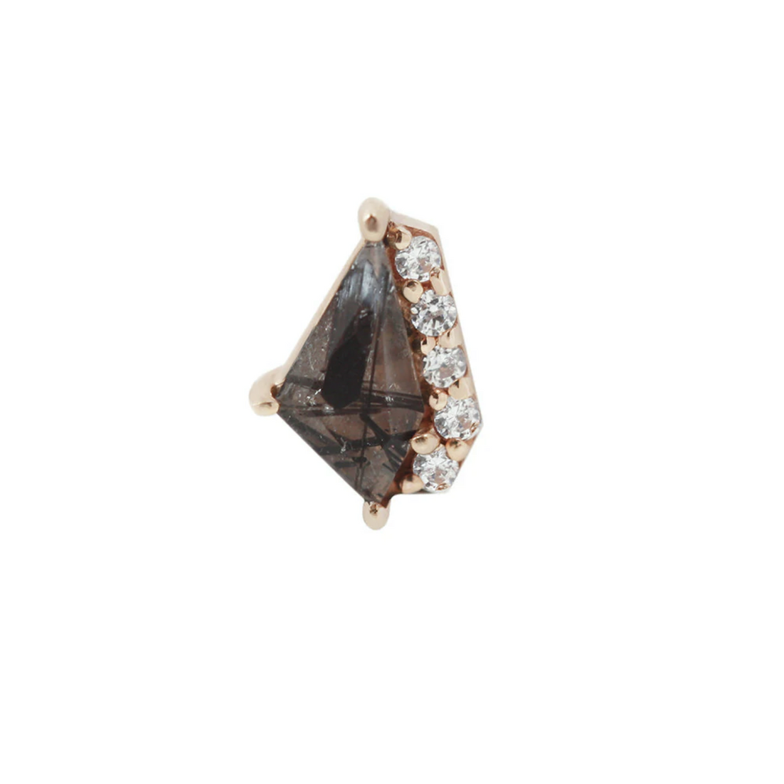 Elevate with Tourmalated Quartz and CZ — Buddha