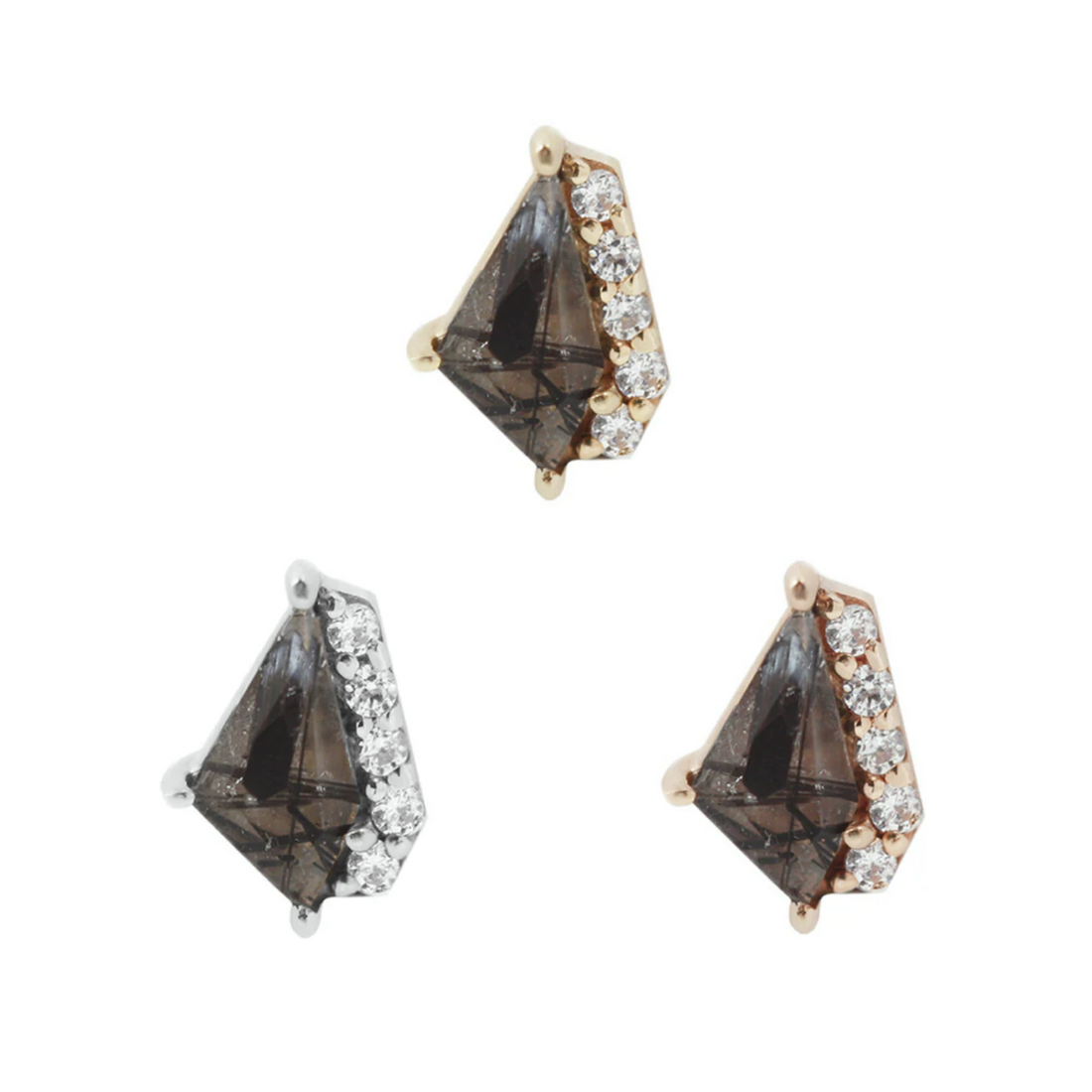 Elevate with Tourmalated Quartz and CZ — Buddha