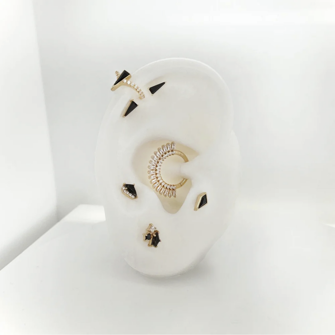 Elevate with Tourmalated Quartz and CZ — Buddha