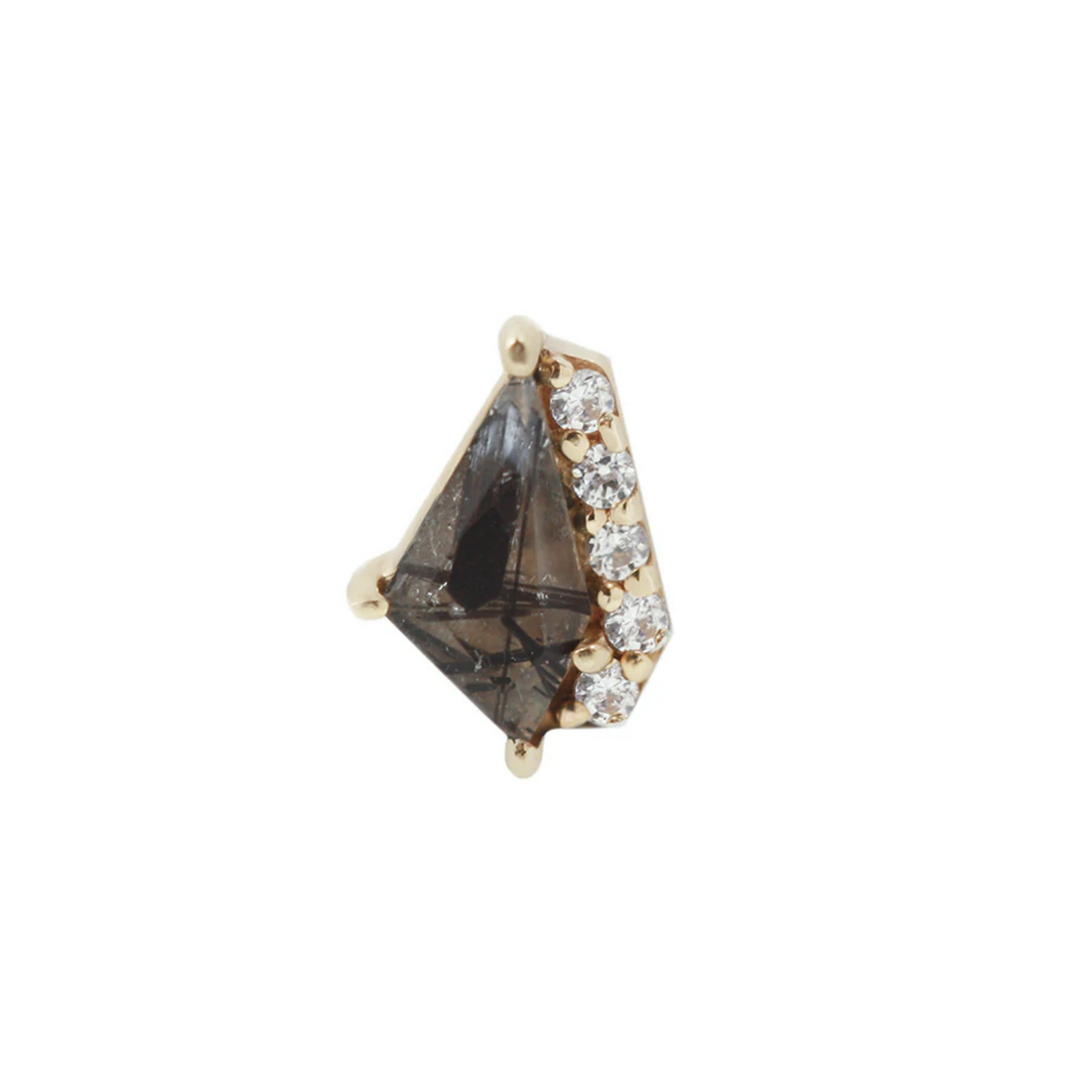 Elevate with Tourmalated Quartz and CZ — Buddha