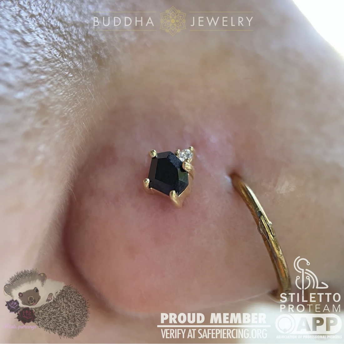 Elicit with Black Spinel and CZ — Buddha