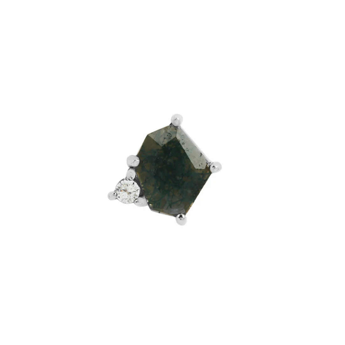 Elicit with Moss Agate and CZ — Buddha