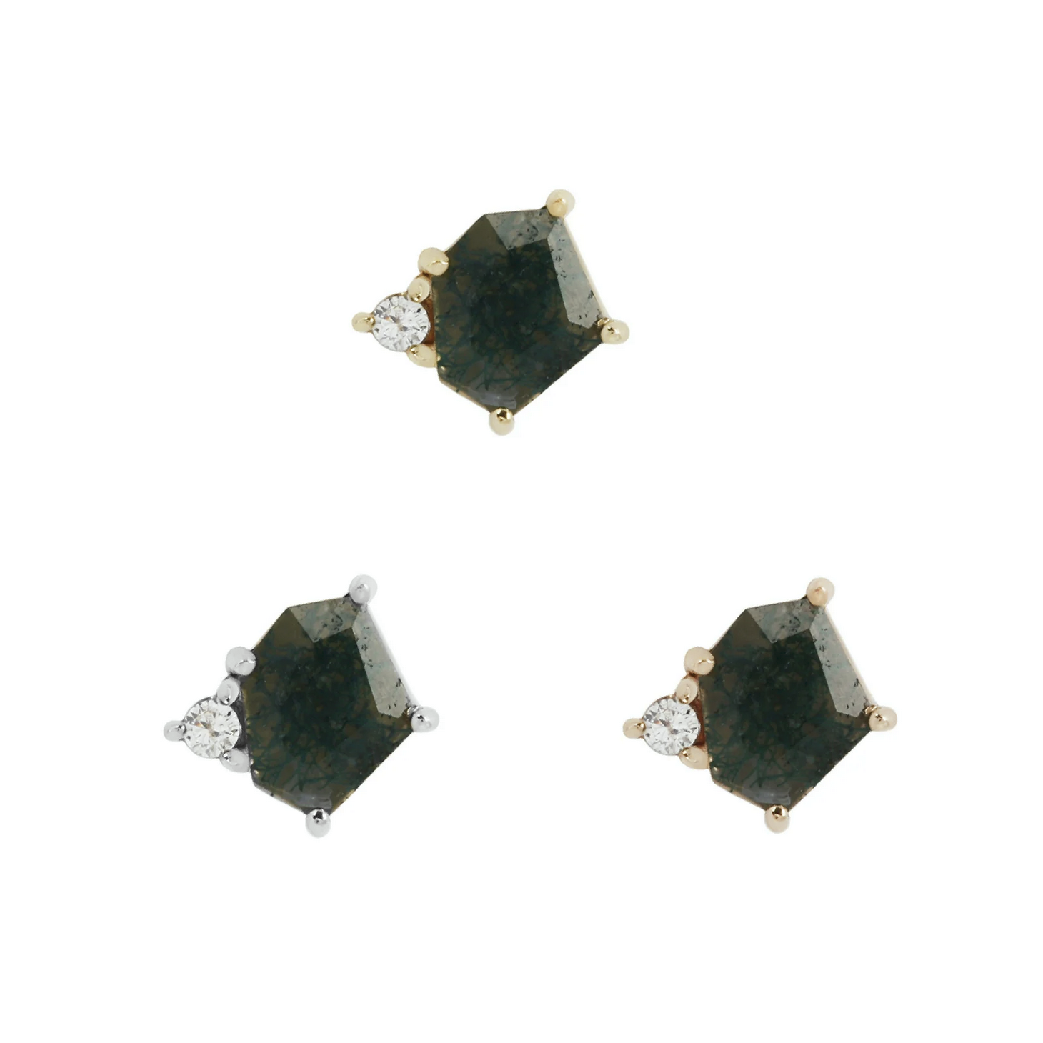 Elicit with Moss Agate and CZ — Buddha