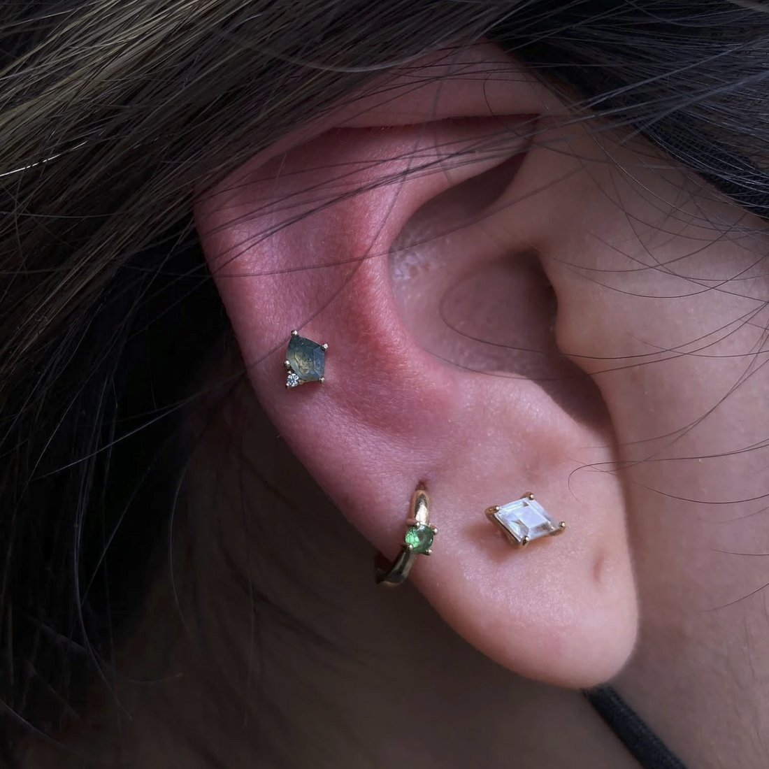 Elicit with Moss Agate and CZ — Buddha