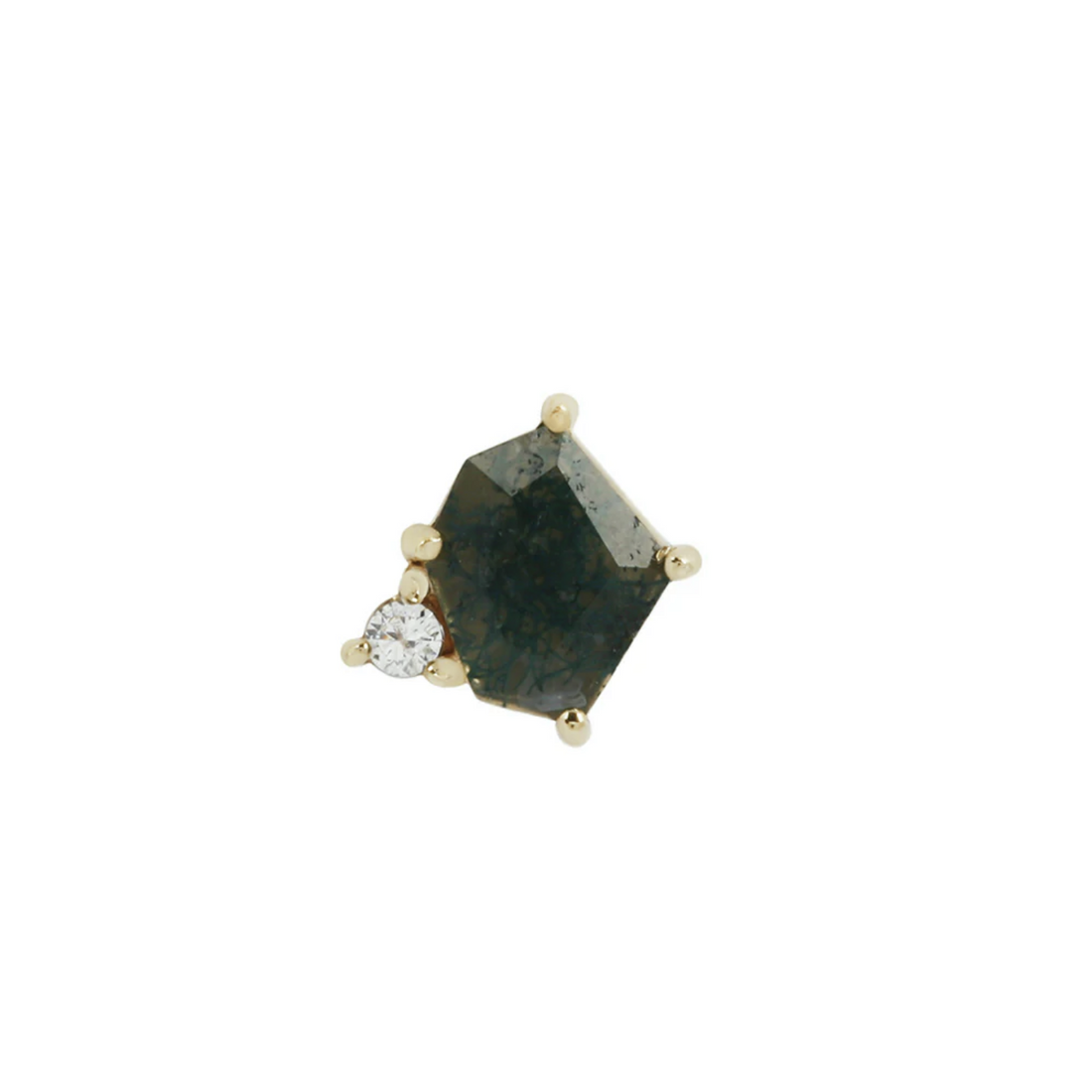 Elicit with Moss Agate and CZ — Buddha