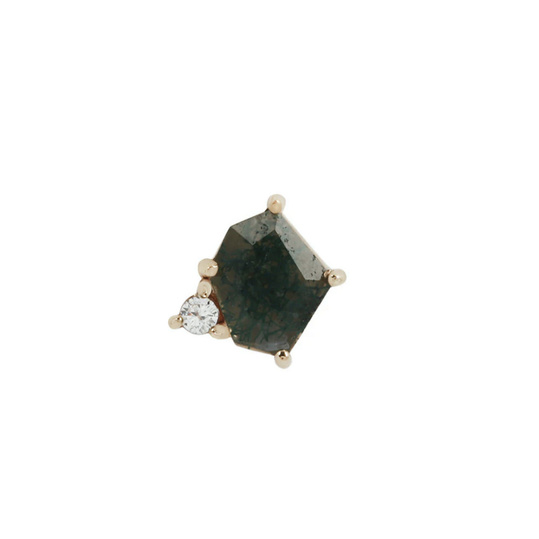 Elicit with Moss Agate and CZ — Buddha