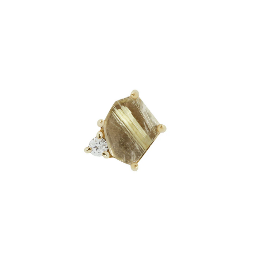 Elicit with Rutilated Quartz and CZ — Buddha