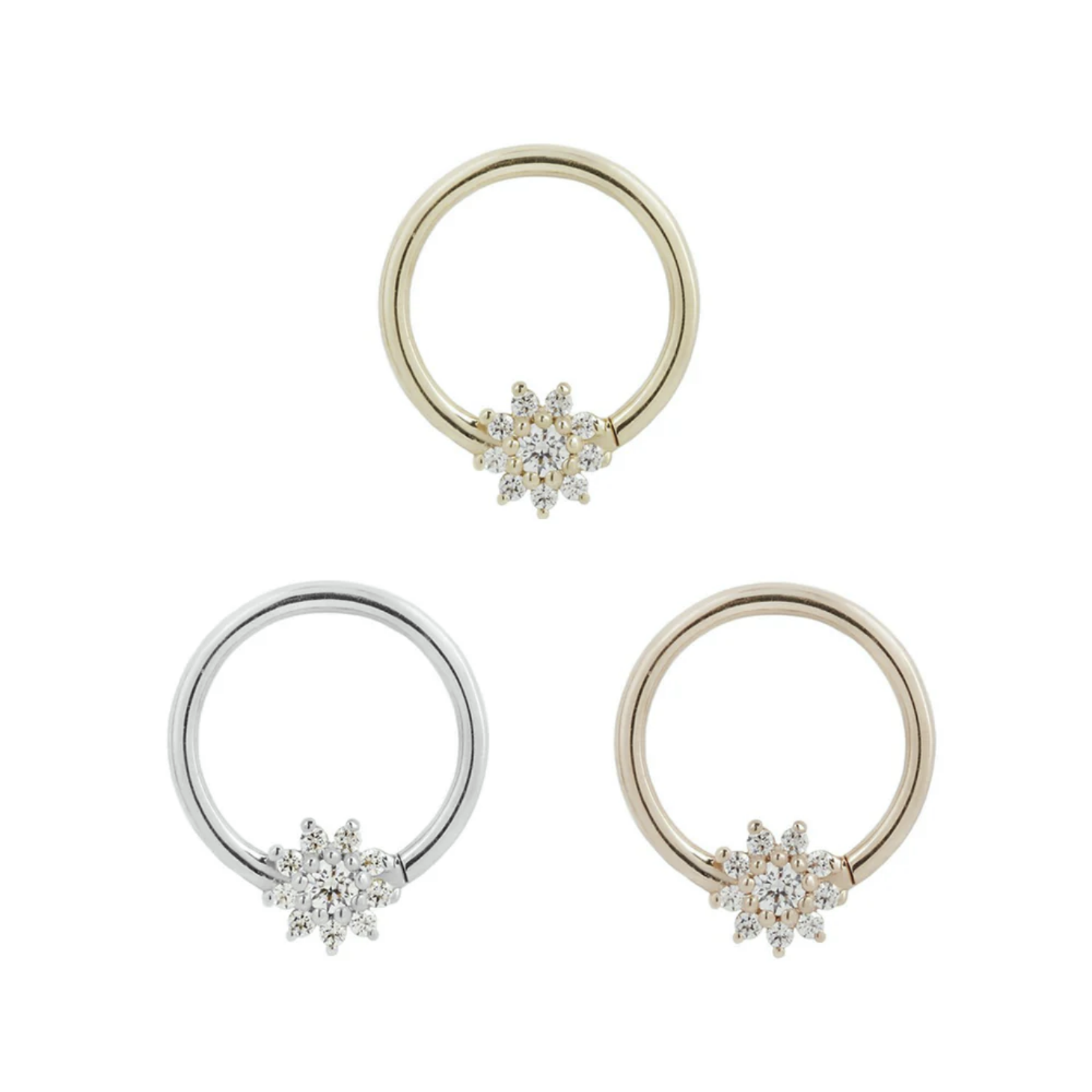 Eloise Seam Ring with CZ — Buddha