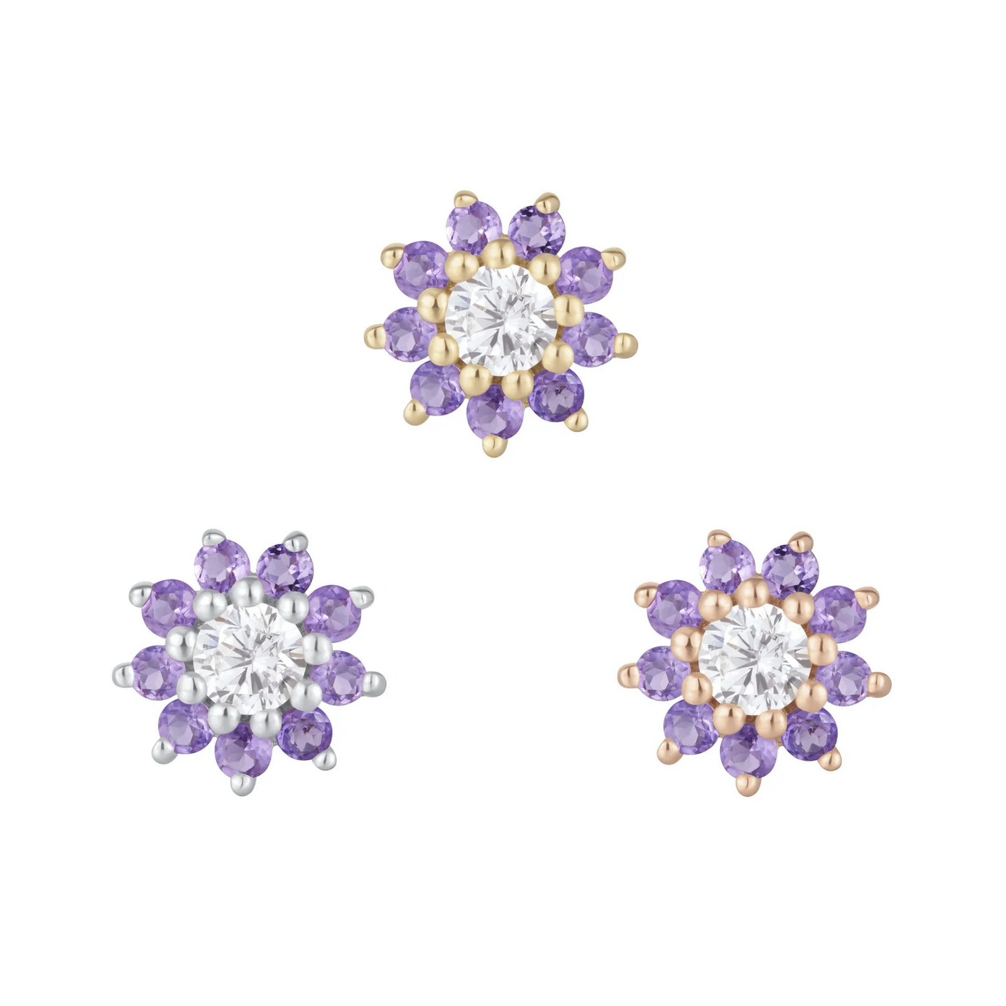 Eloise with Amethyst and CZ — Buddha