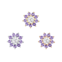 Eloise with Amethyst and CZ — Buddha
