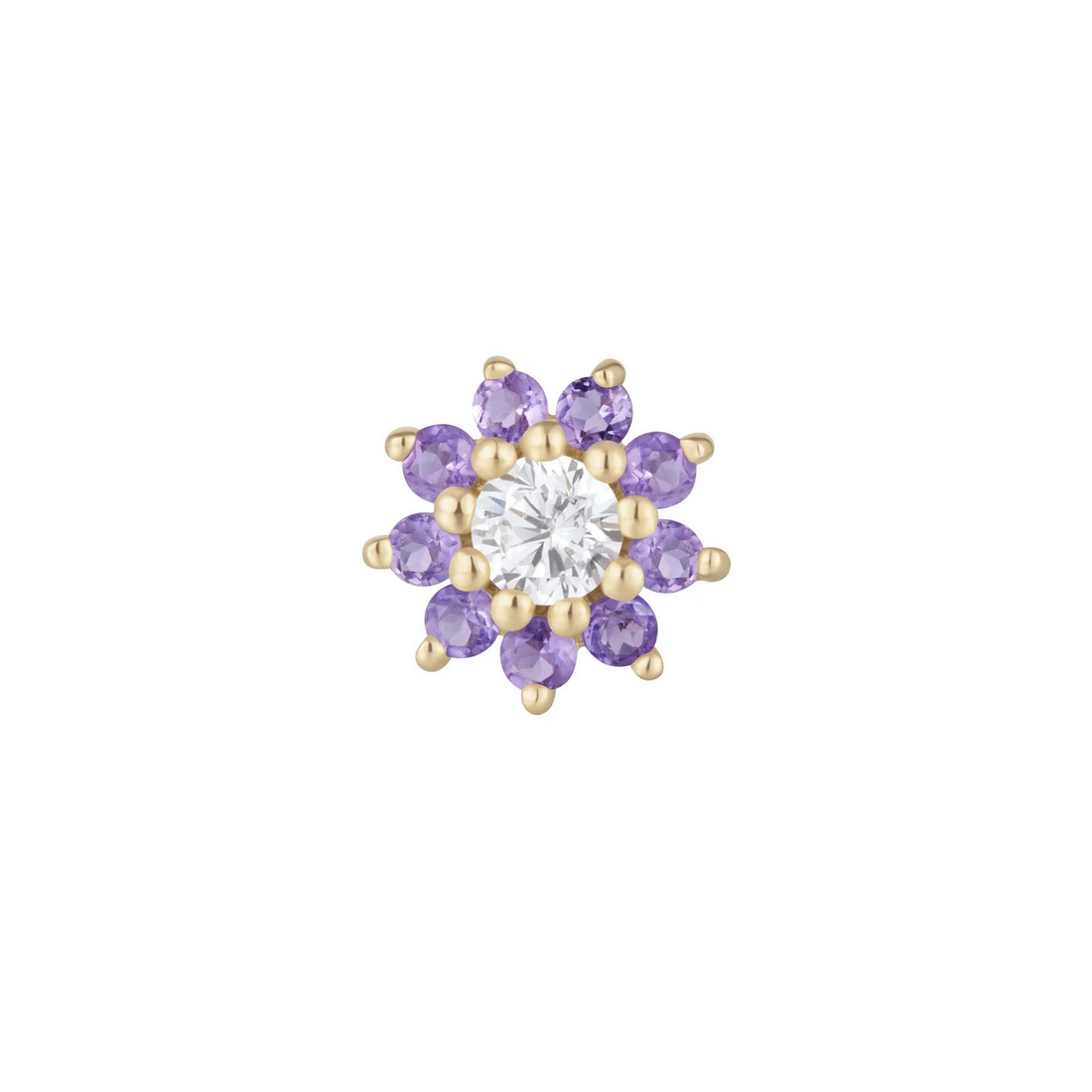 Eloise with Amethyst and CZ — Buddha