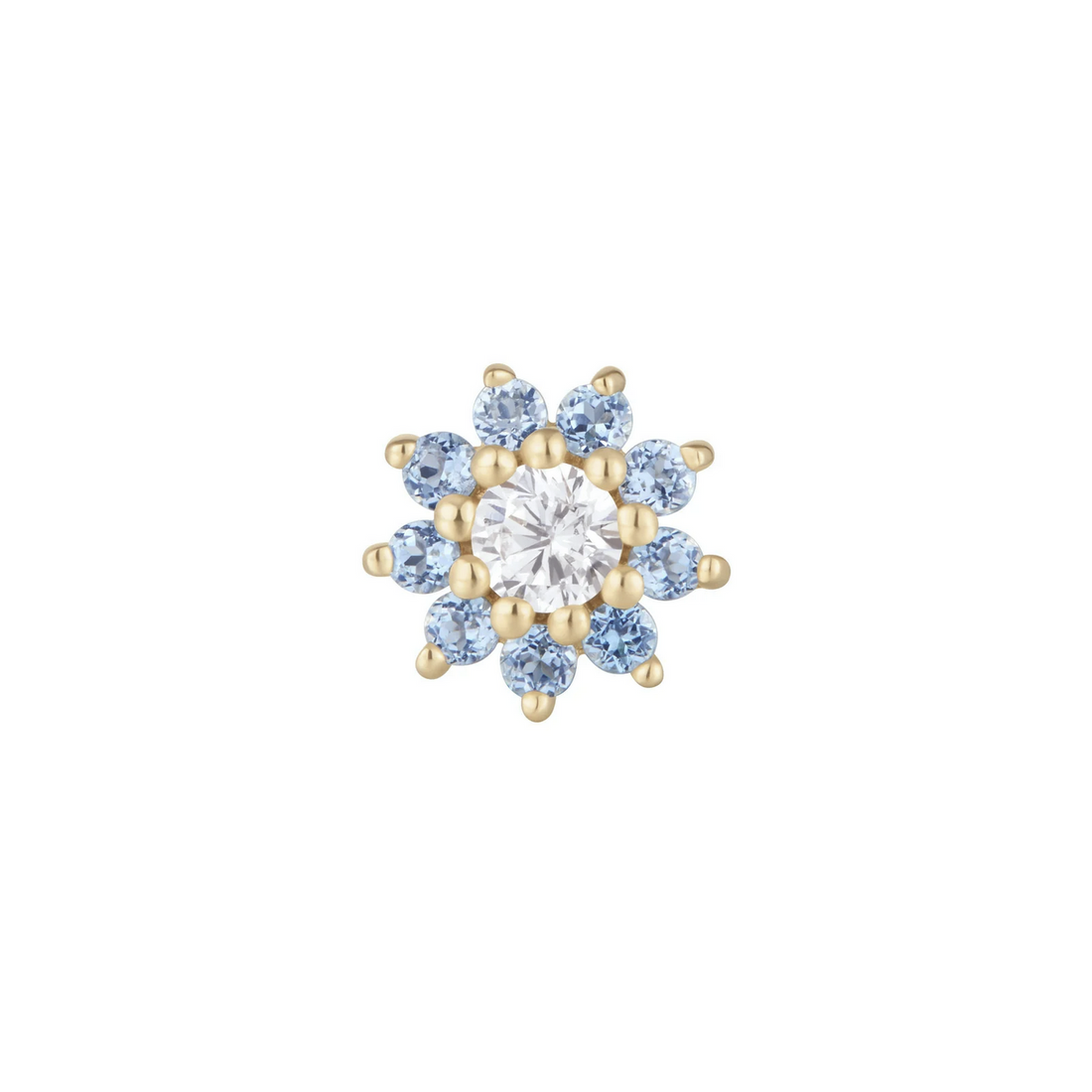 Eloise with London Blue Topaz and CZ — Buddha