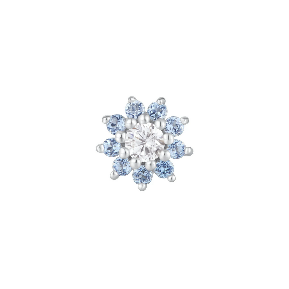 Eloise with London Blue Topaz and CZ — Buddha