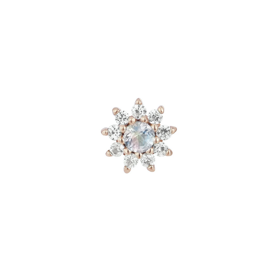 Eloise with Rainbow Moonstone and White Sapphire — Buddha