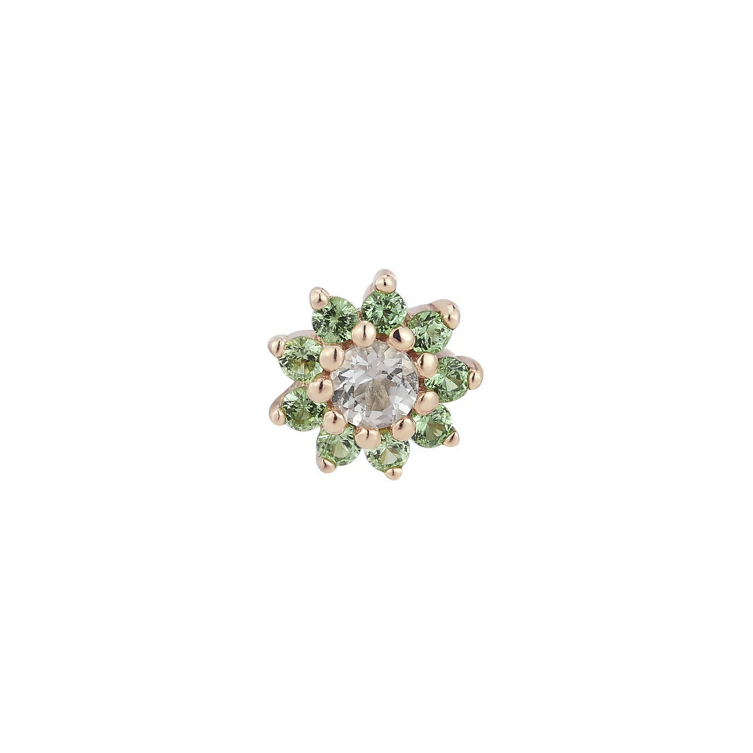 Eloise with Tsavorite and White Topaz From Buddha