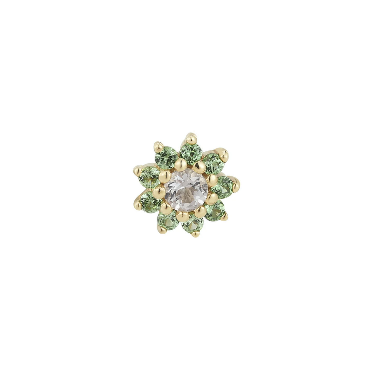 Eloise with Tsavorite and White Topaz From Buddha