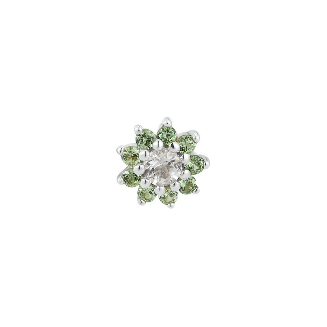 Eloise with Tsavorite and White Topaz From Buddha