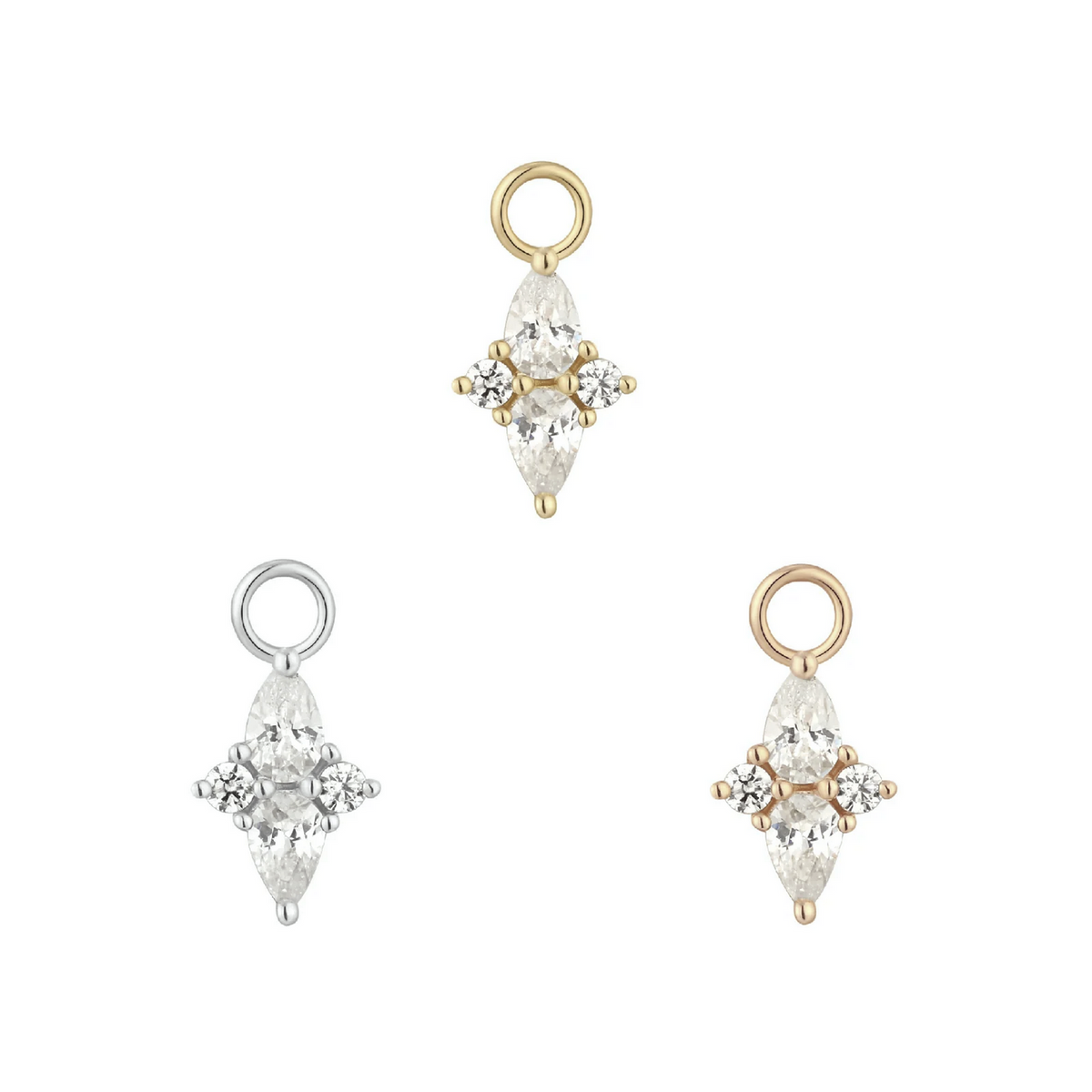 Ethereal Charm with CZ — Buddha