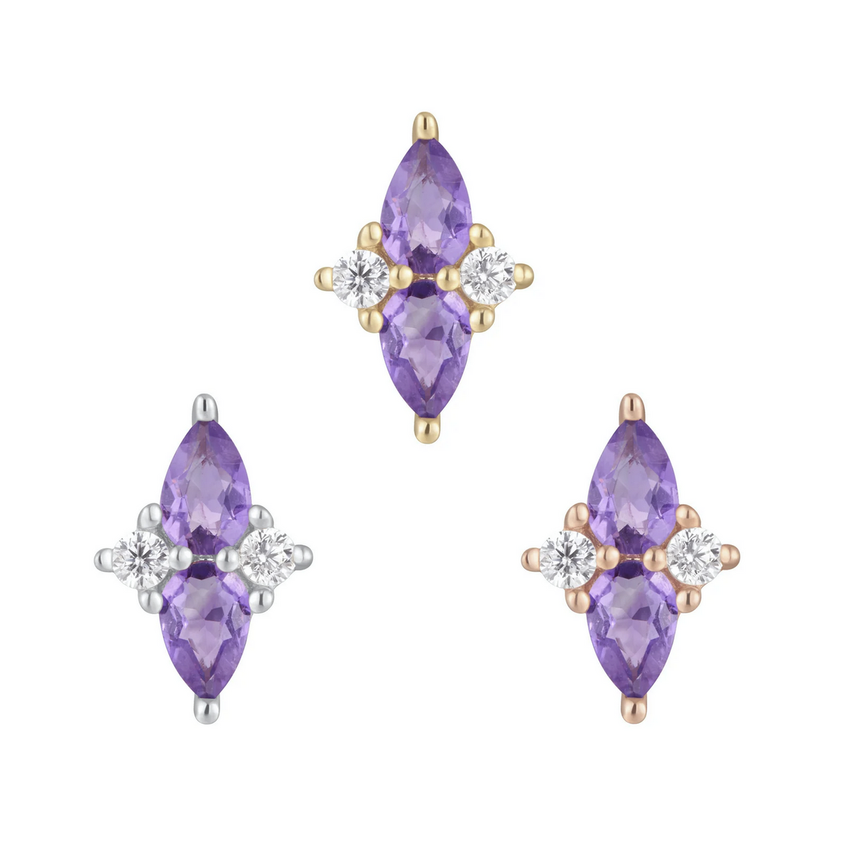Ethereal with Amethyst and CZ — Buddha