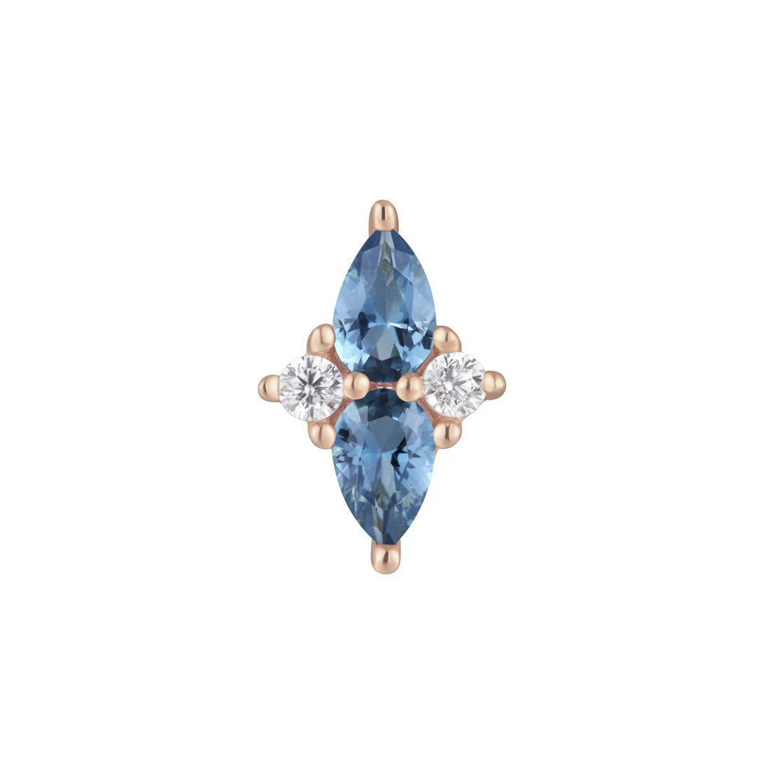 Ethereal with London Blue Topaz and CZ — Buddha