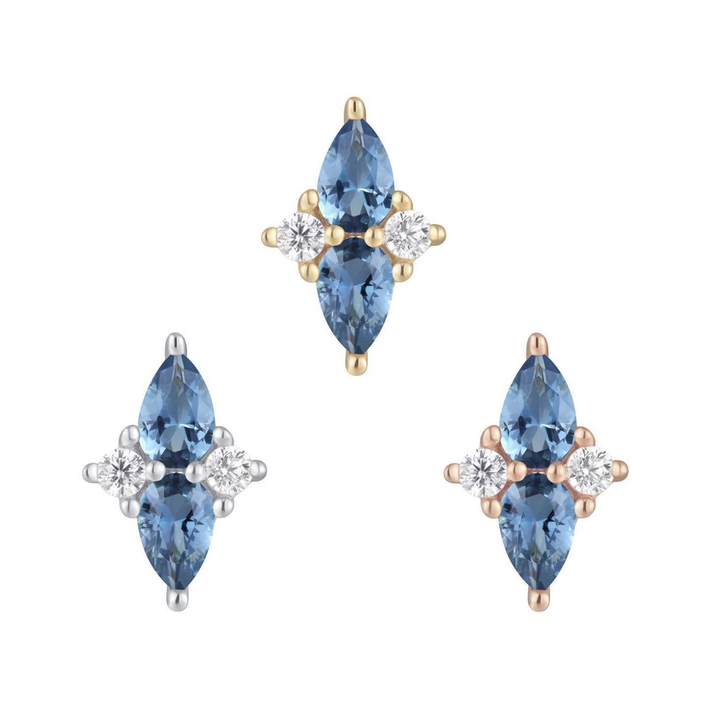 Ethereal with London Blue Topaz and CZ — Buddha