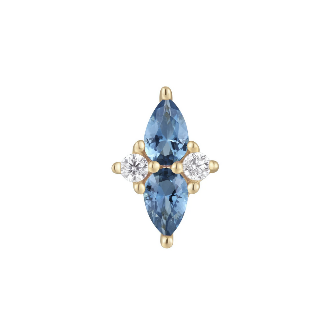 Ethereal with London Blue Topaz and CZ — Buddha