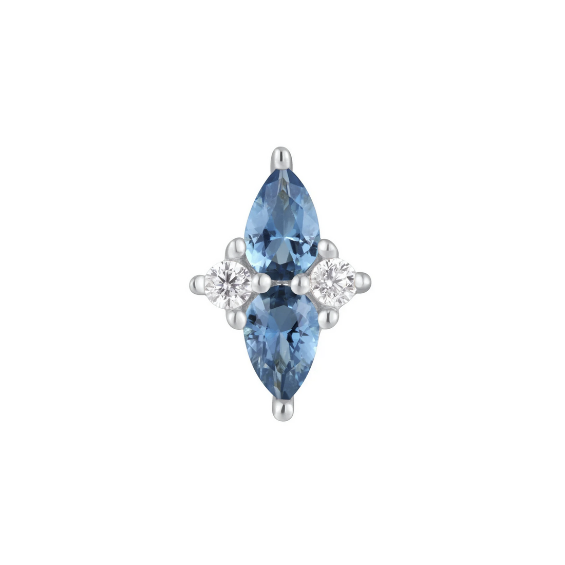 Ethereal with London Blue Topaz and CZ — Buddha