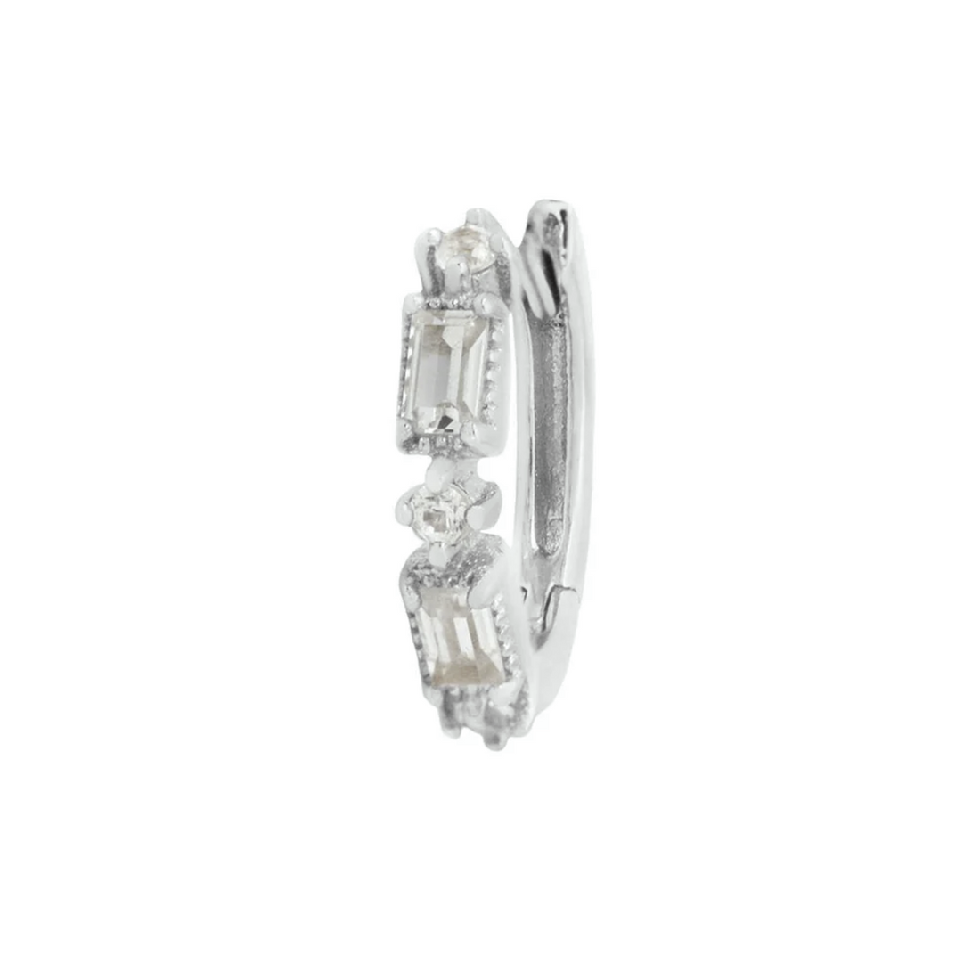 Euphoria Huggie Clicker with White Sapphire — Buddha
