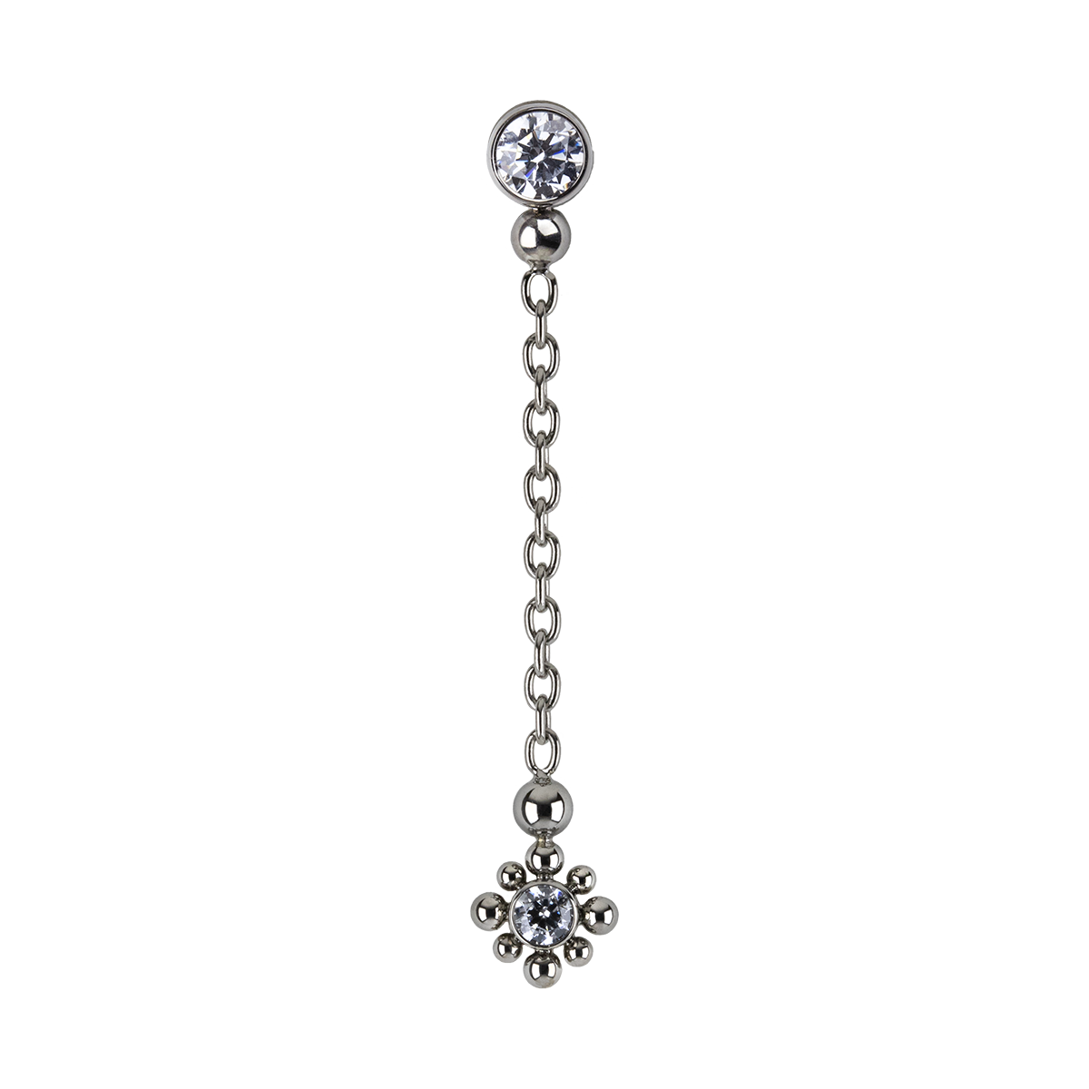 Exotic Dangle Charm Bezel Top