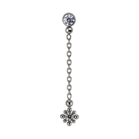 Exotic Dangle Charm Bezel Top
