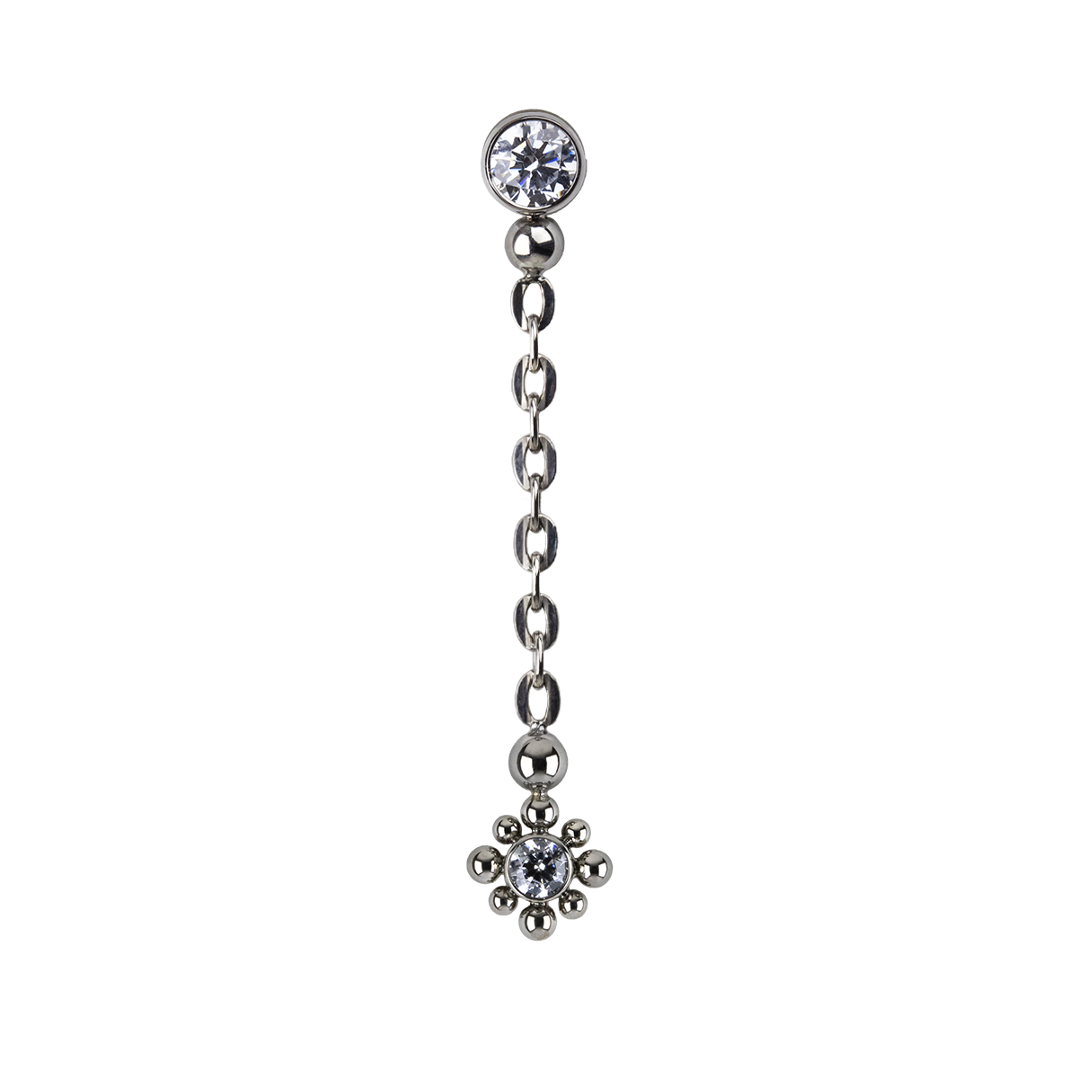 Exotic Dangle Charm Bezel Top
