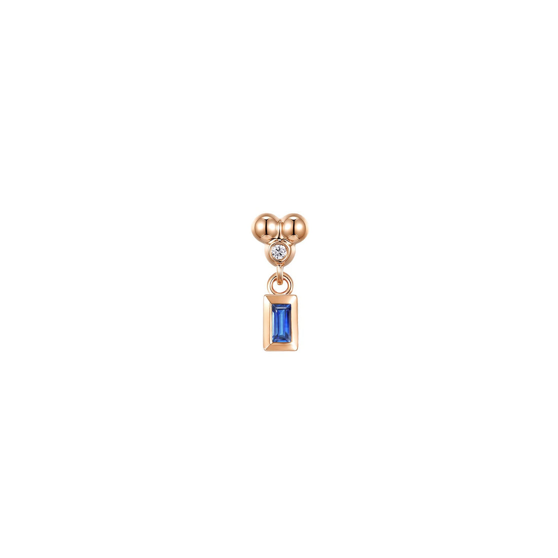 Ezra 3 Prong Bezel Dangle - Colored Gemstone