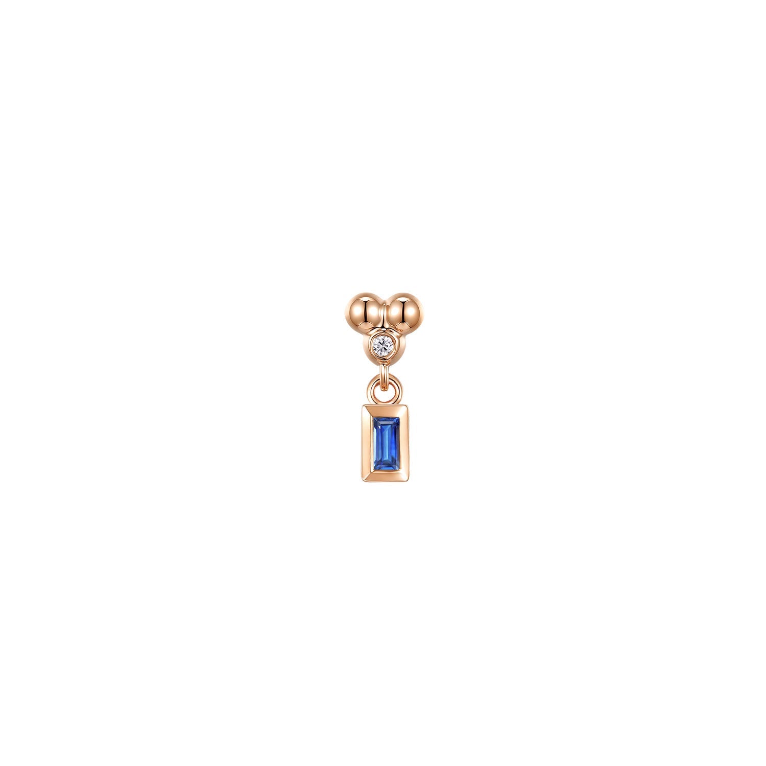 Ezra 3 Prong Bezel Dangle - Colored Gemstone