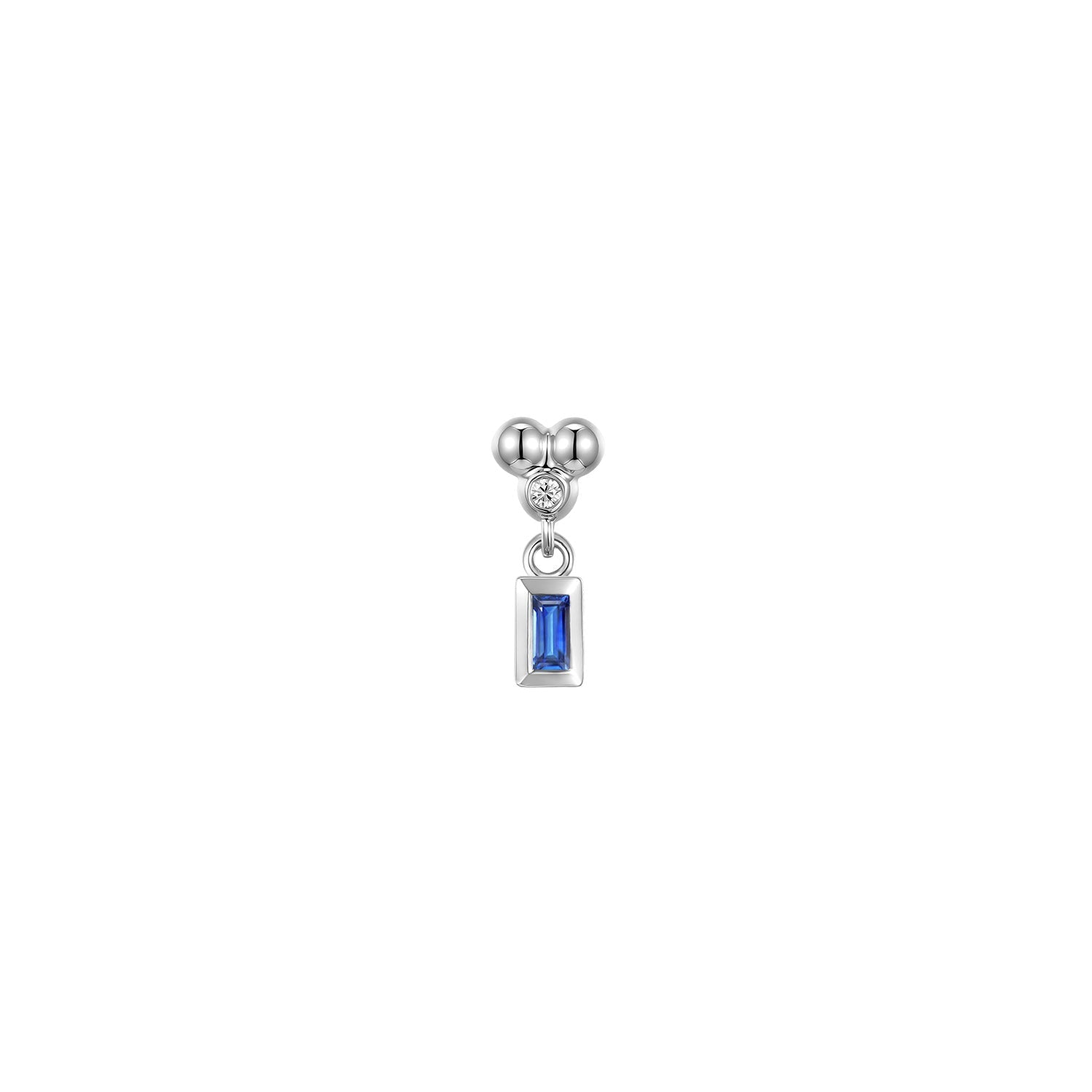 Ezra 3 Prong Bezel Dangle - Colored Gemstone