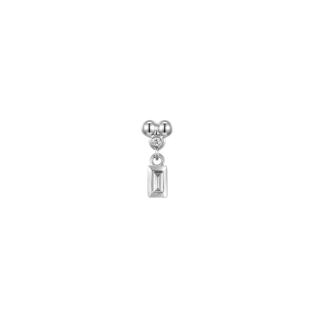 Ezra 3 Prong Bezel Dangle - Diamond