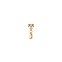 Ezra 3 Prong Bezel Dangle - Diamond