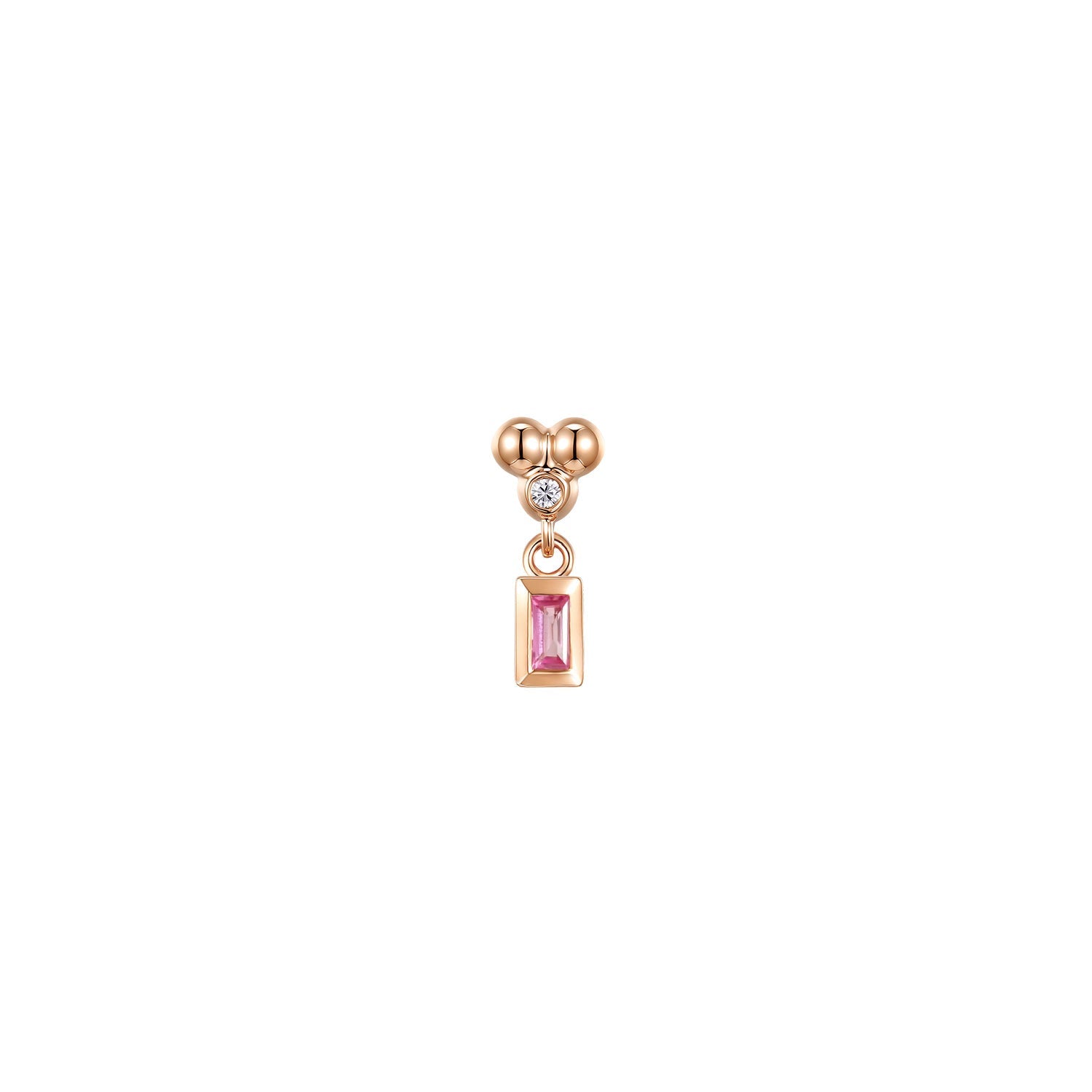 Ezra 3 Prong Bezel Dangle - Colored Gemstone