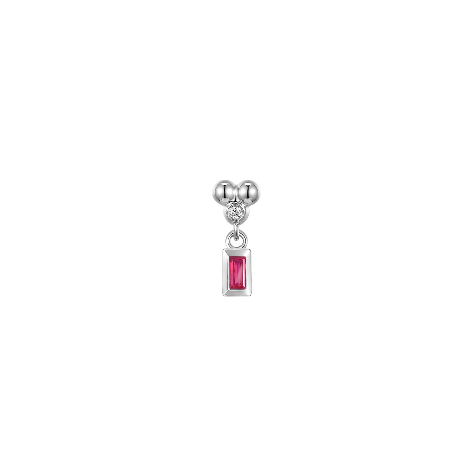 Ezra 3 Prong Bezel Dangle - Colored Gemstone