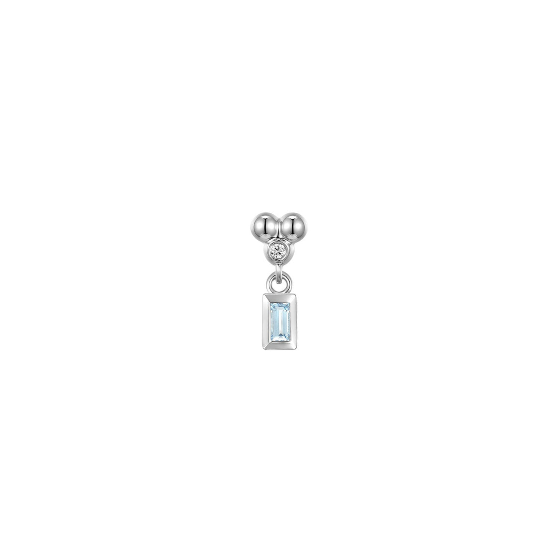 Ezra 3 Prong Bezel Dangle - Colored Gemstone