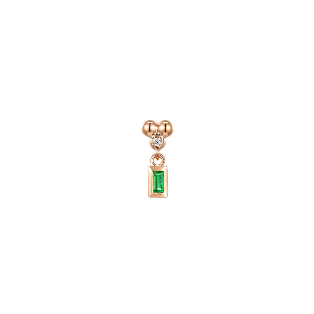 Ezra 3 Prong Bezel Dangle - Colored Gemstone