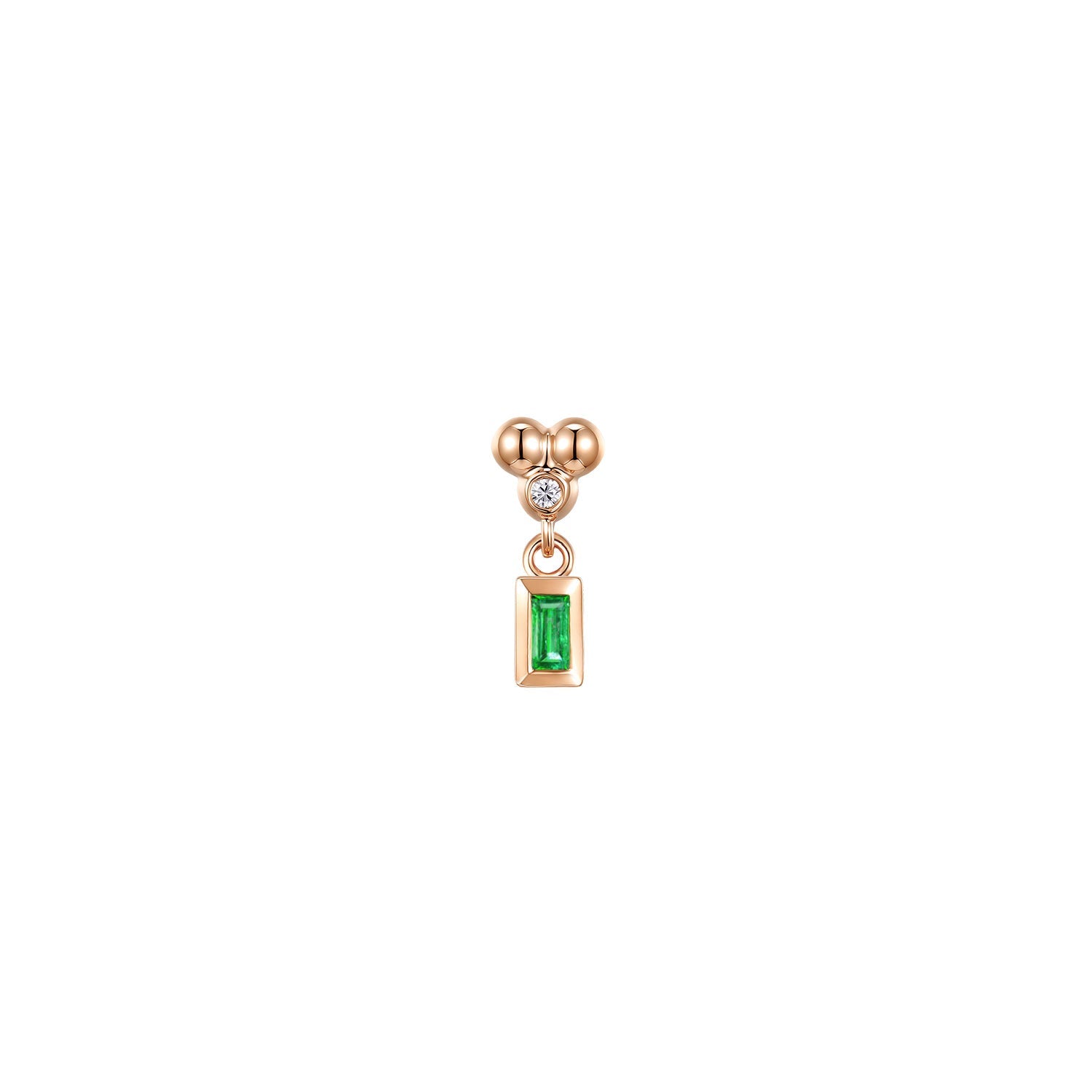 Ezra 3 Prong Bezel Dangle - Colored Gemstone