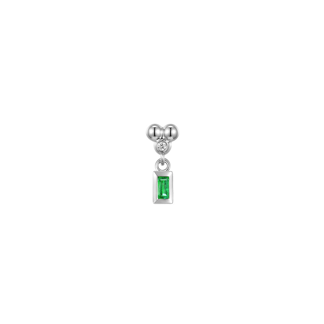 Ezra 3 Prong Bezel Dangle - Colored Gemstone