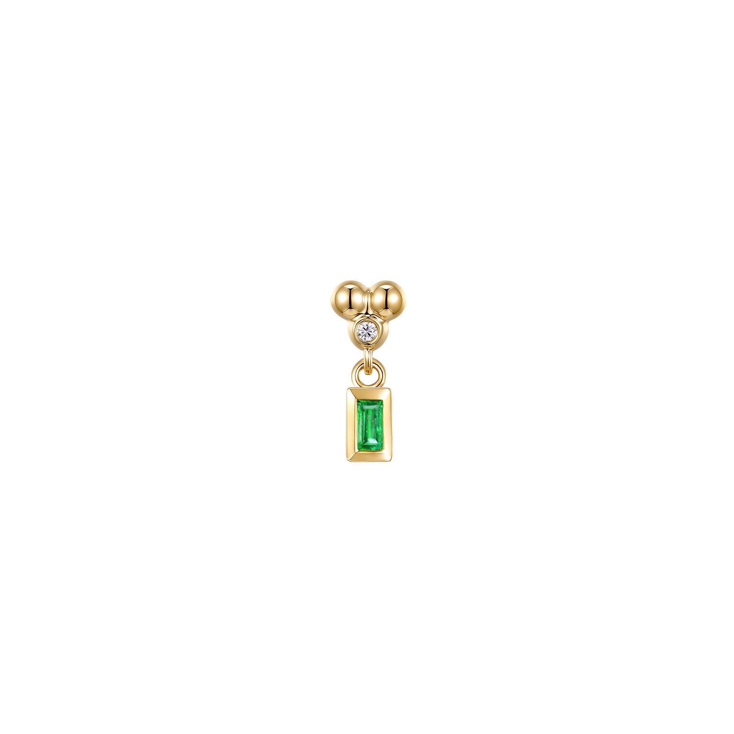 Ezra 3 Prong Bezel Dangle - Colored Gemstone