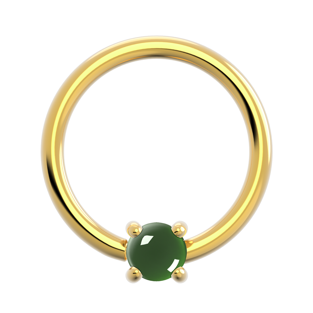 20g Gold Fixed Prong Ring With Genuine Stone