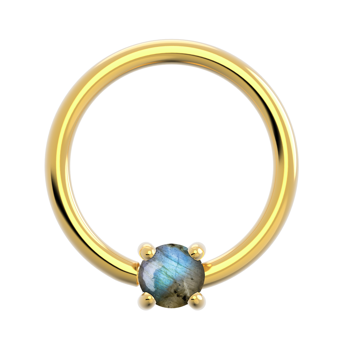 20g Gold Fixed Prong Ring With Genuine Stone