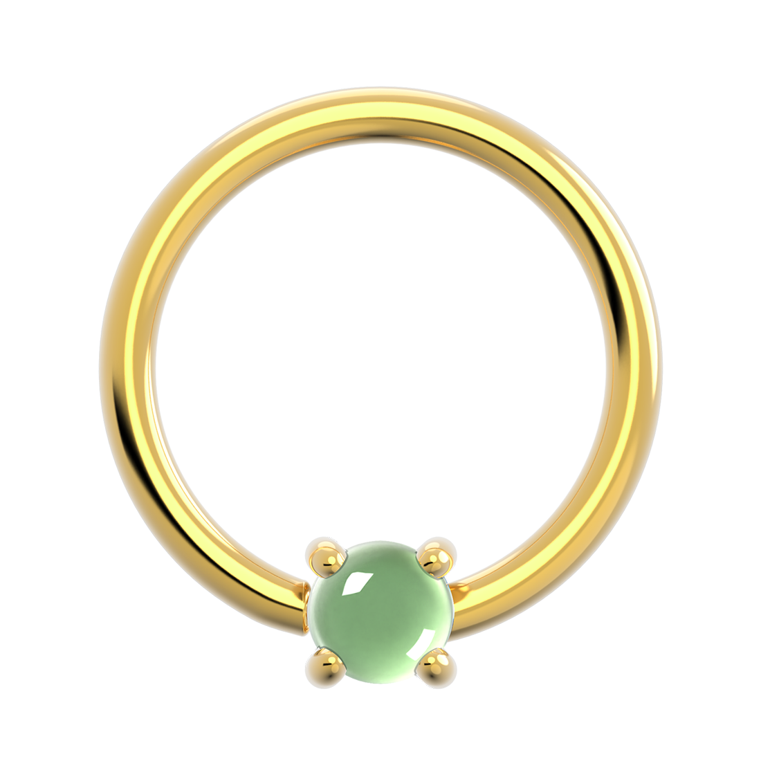 20g Gold Fixed Prong Ring With Genuine Stone