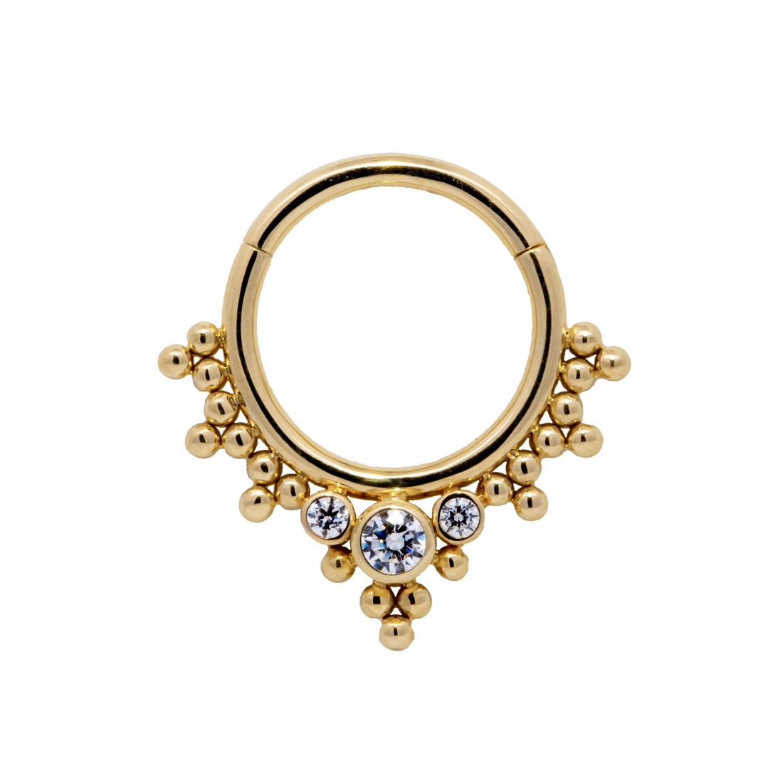 "Feray" Hinged Ring With Diamond