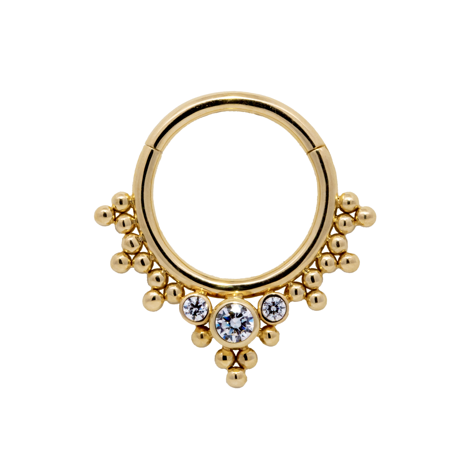 "Feray" Hinged Ring With Diamond