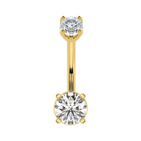 4 Prong Round With Diamond