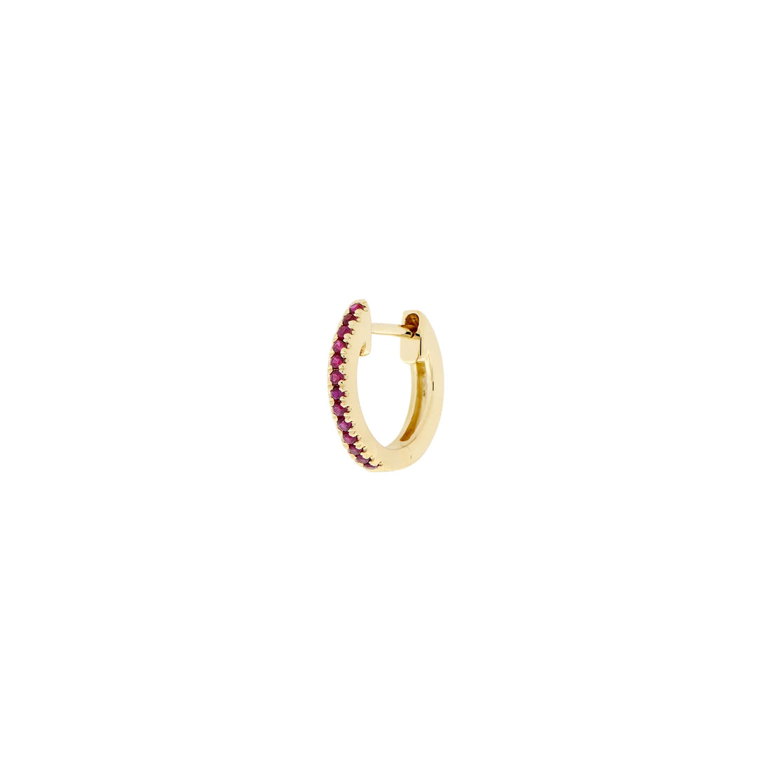 Faceted Gemstone Huggie — Modern Mood